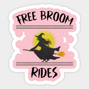 Free Broom Rides Sticker